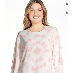 Time and Tru Sweatshirt Tie-Dye Pink XL